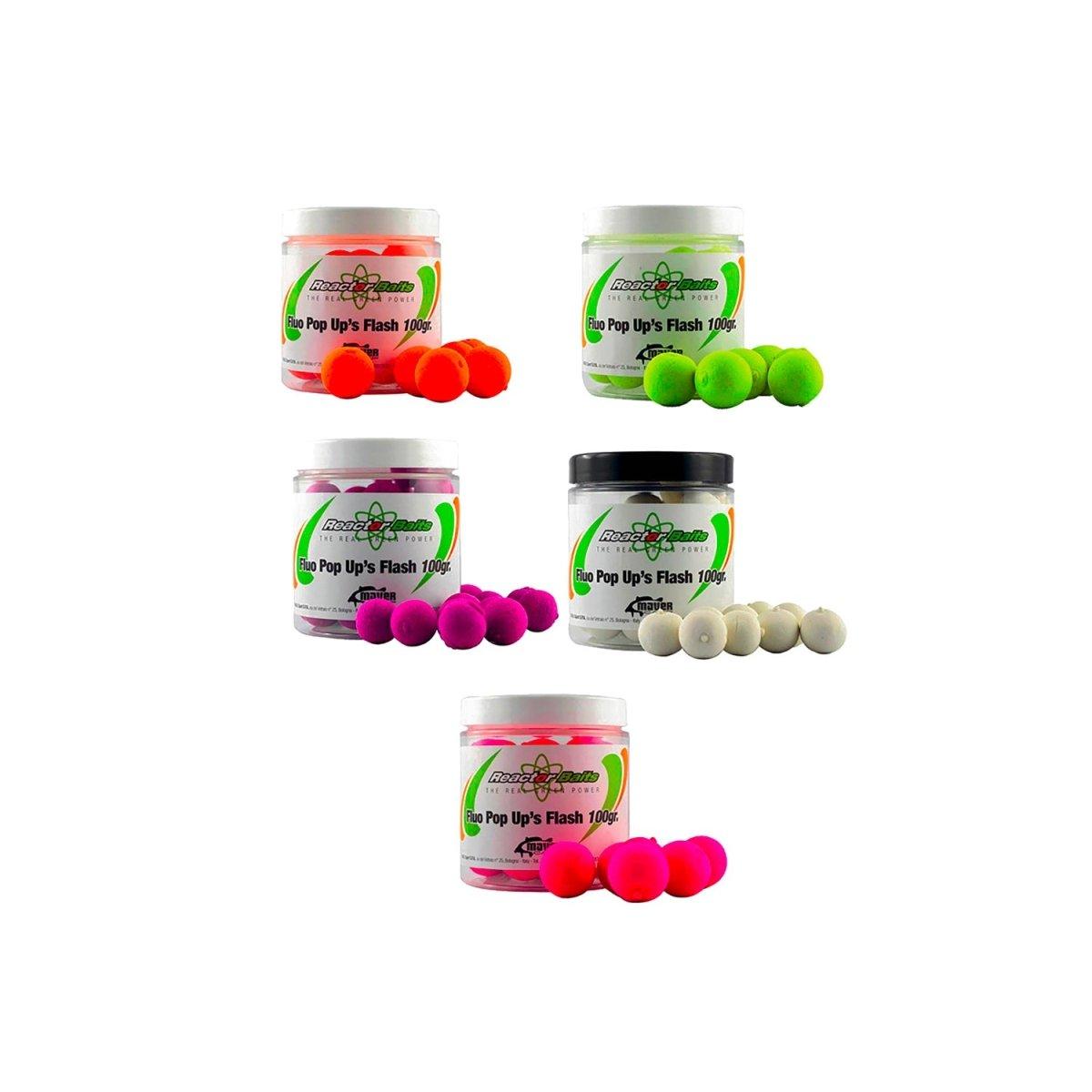 Fluo Pop Up's Flash 100g - Boilies - Playfishing