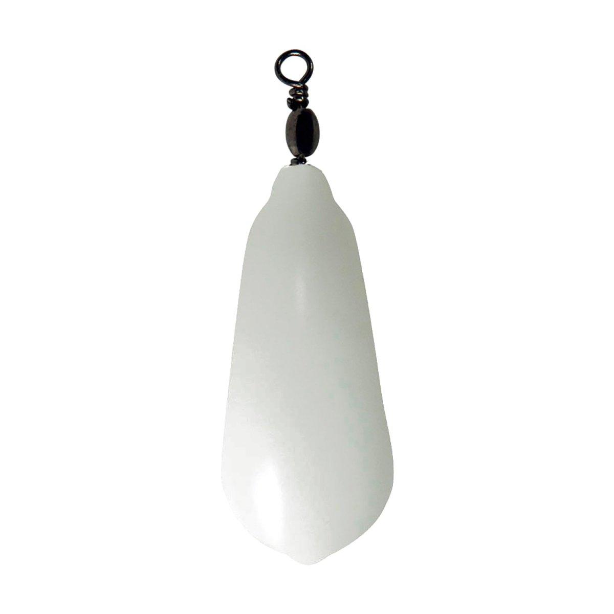 Piombo Pera Plastificato Bianco con Girella - Playfishing