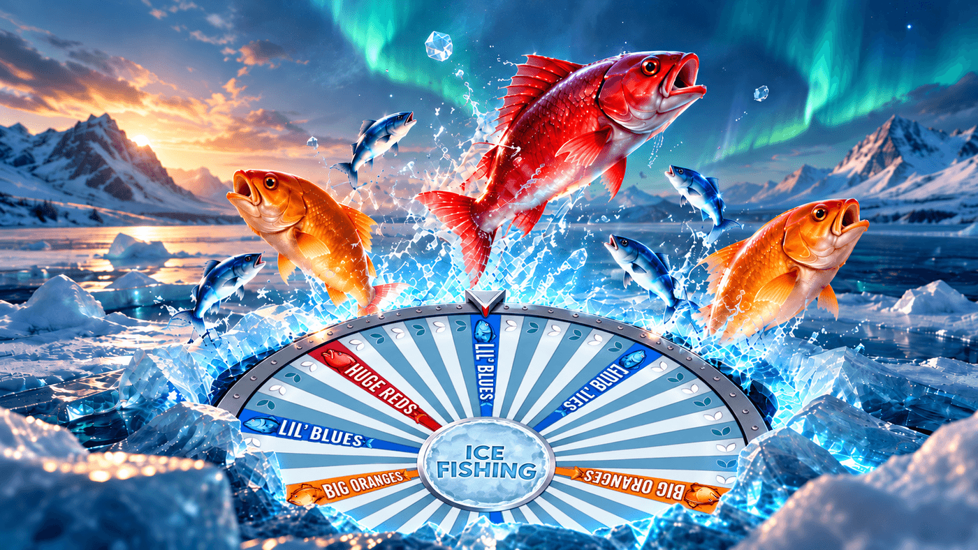 Ice Fishing live casino gameplay